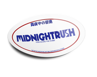 Midnightrush "VISUALIZE VICTORY" Circle Sticker - MIDNIGHTRUSH, LLC