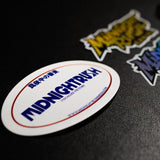 Midnightrush "VISUALIZE VICTORY" Circle Sticker - MIDNIGHTRUSH, LLC