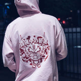 Midnightrush Light Pink Dragon Hoodie - LIMITED RELEASE - MIDNIGHTRUSH, LLC